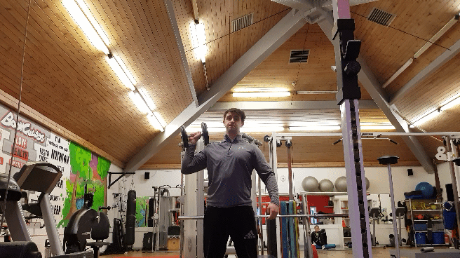 single arm shoulder press